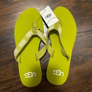 Ugg green flip flops
